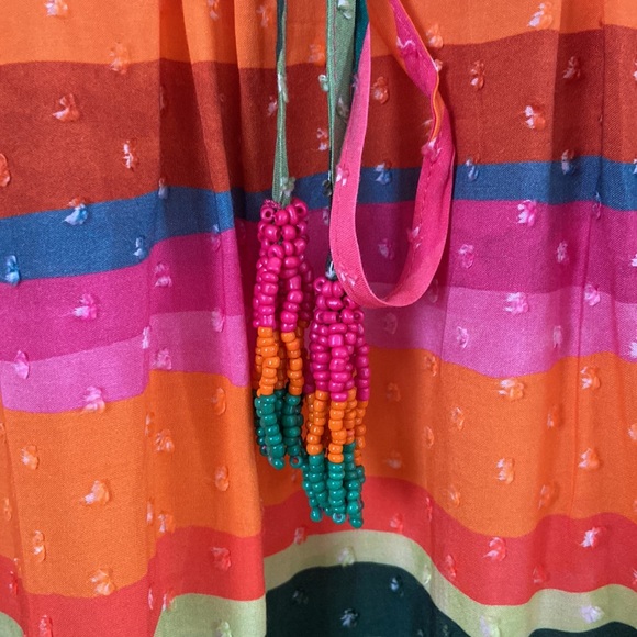 Farm Rio Multi Color Striped Dress XS - Picture 5 of 8